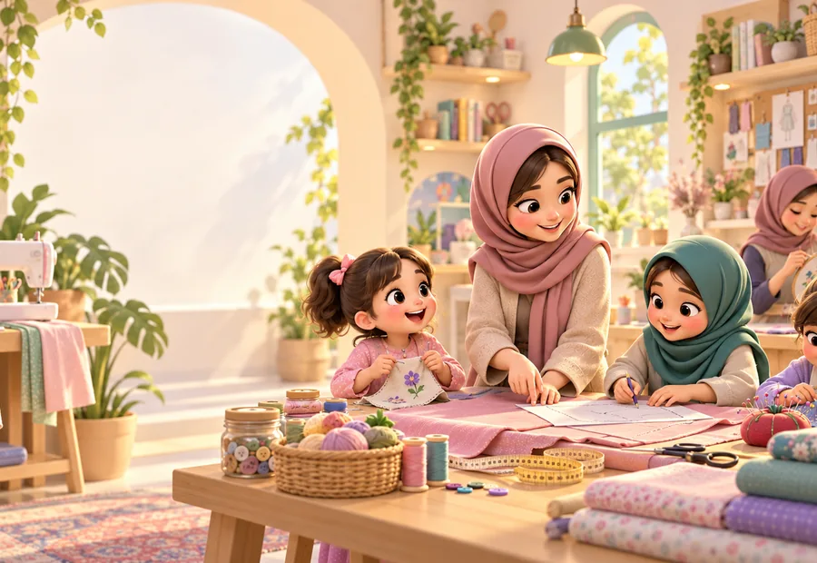 تصویرسازی خیاطی مقدماتی و کار با چرخ